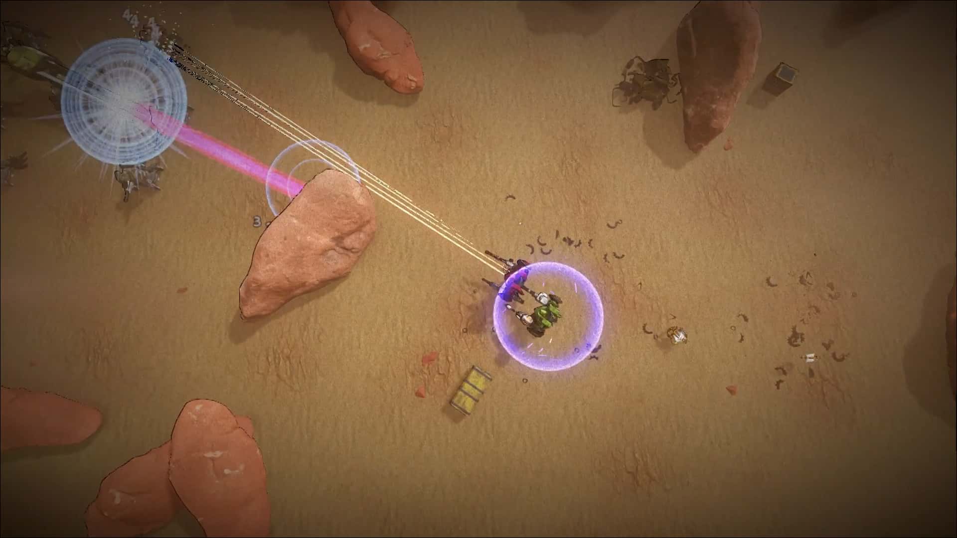 Lasers and energy shields